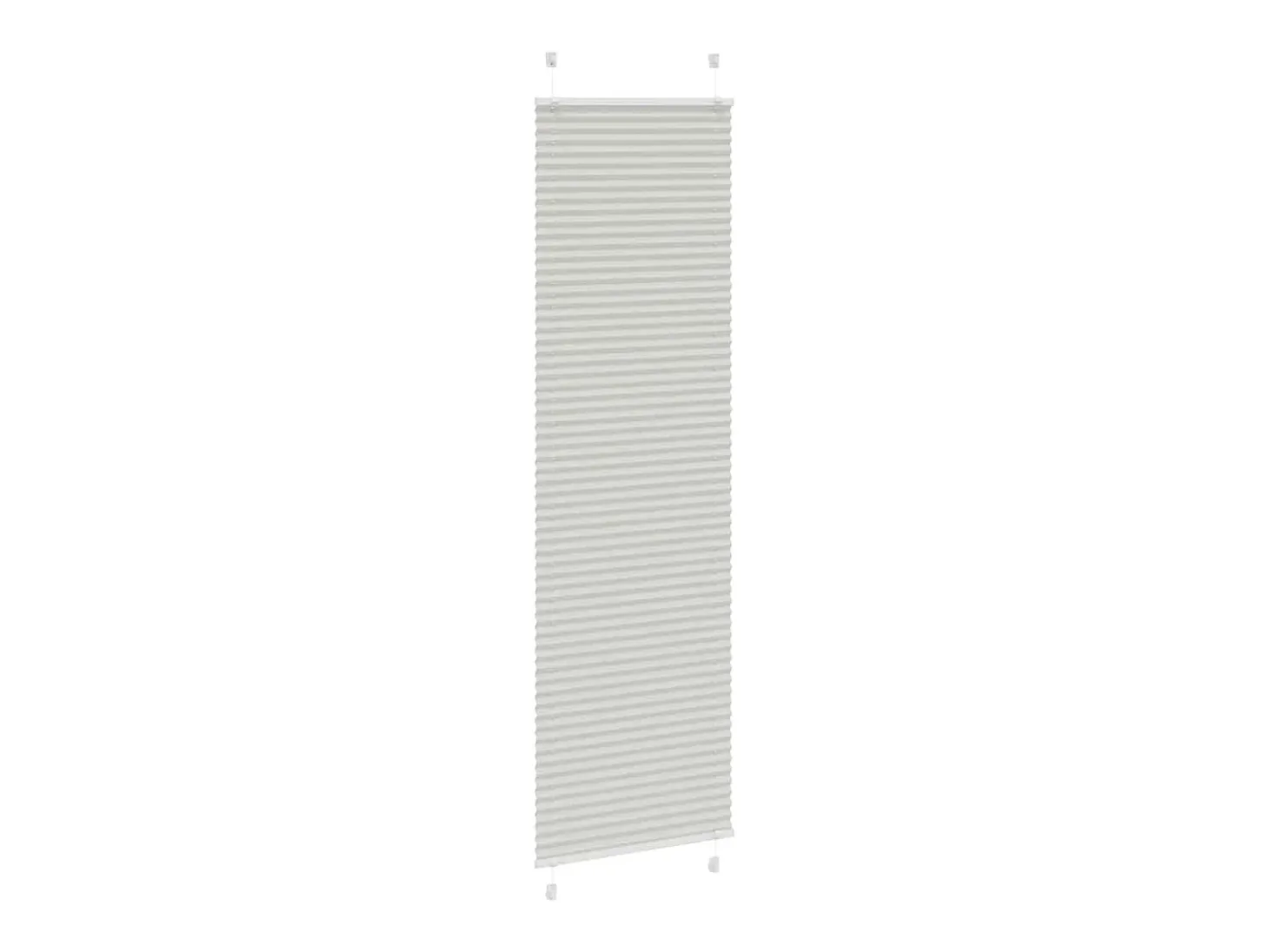 Estor plisado gris claro 55x200 cm ancho tela 54,4 cm
