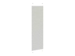 Estor plisado gris claro 60x200 cm ancho tela 59,4 cm