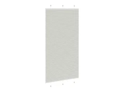 Estor plisado gris claro 110x200cm ancho tela 109,4cm