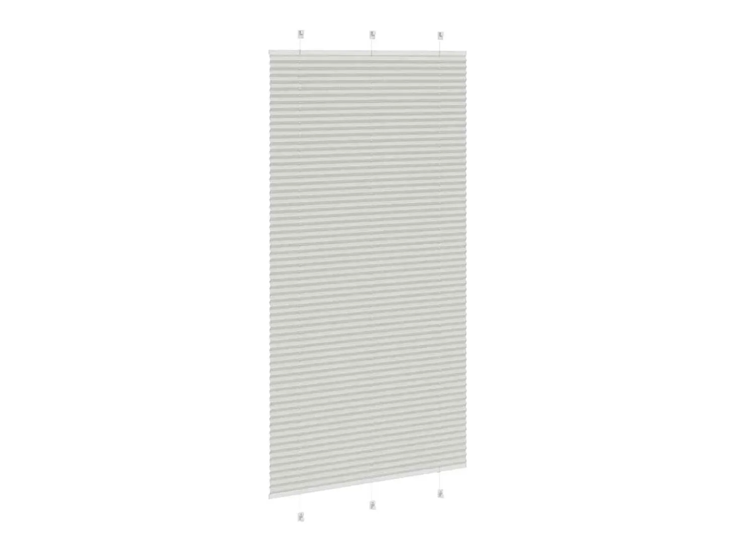 Estor plisado gris claro 110x200cm ancho tela 109,4cm