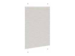 Estor plisado gris claro 90x100 cm ancho tela 89,4 cm