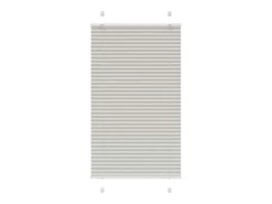 Estor plisado gris claro 75x150 cm ancho tela 74,4 cm