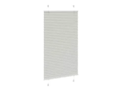 Estor plisado gris claro 80x150 cm ancho tela 79,4 cm