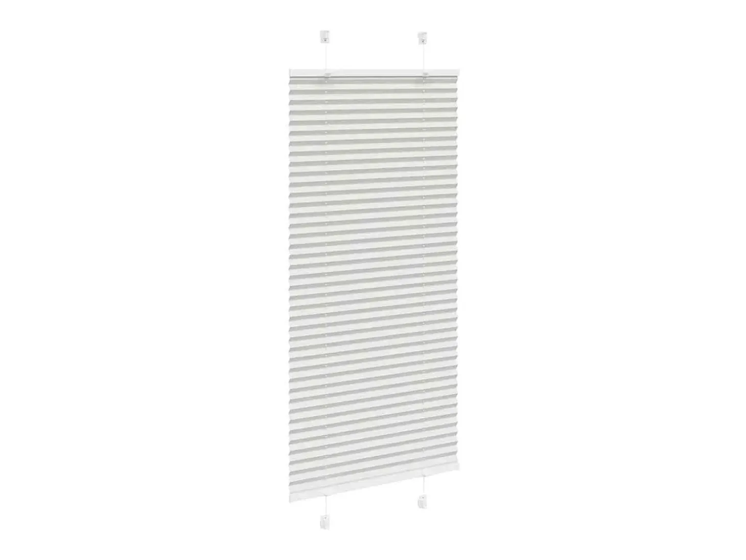 Estor plisado gris claro 55x150 cm ancho tela 54,4 cm