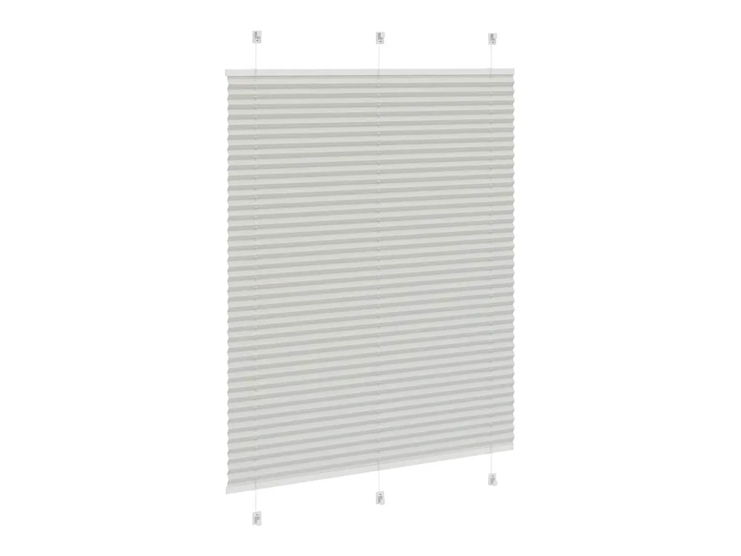 Estor plisado gris claro 110x150cm ancho tela 109,4cm