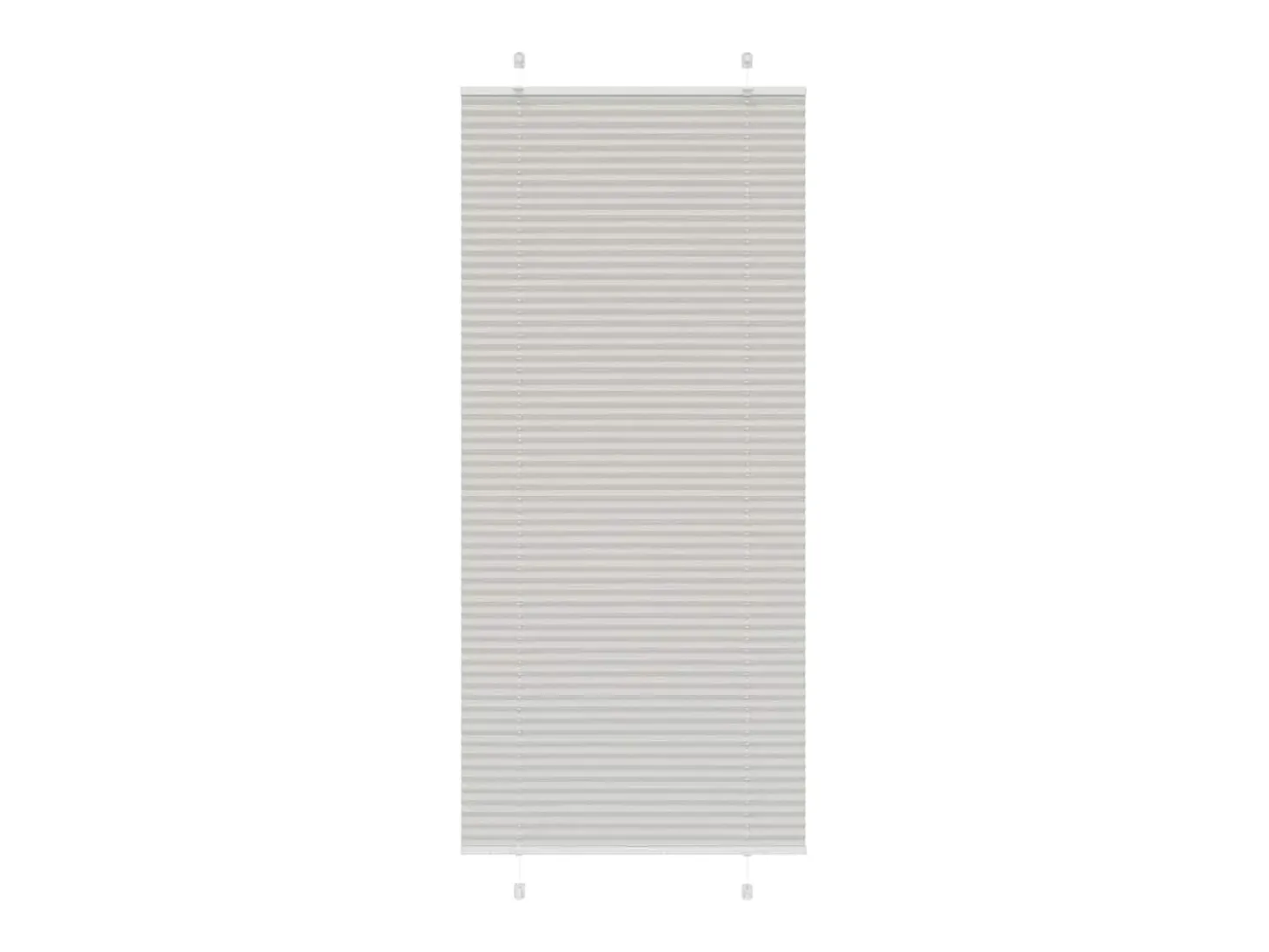 Estor plisado gris claro 85x200 cm ancho tela 84,4 cm