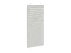 Estor plisado gris claro 85x200 cm ancho tela 84,4 cm