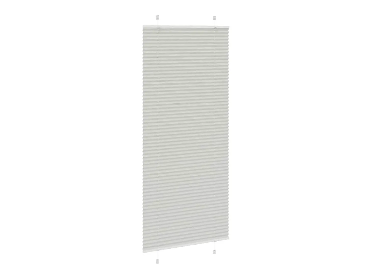 Estor plisado gris claro 85x200 cm ancho tela 84,4 cm