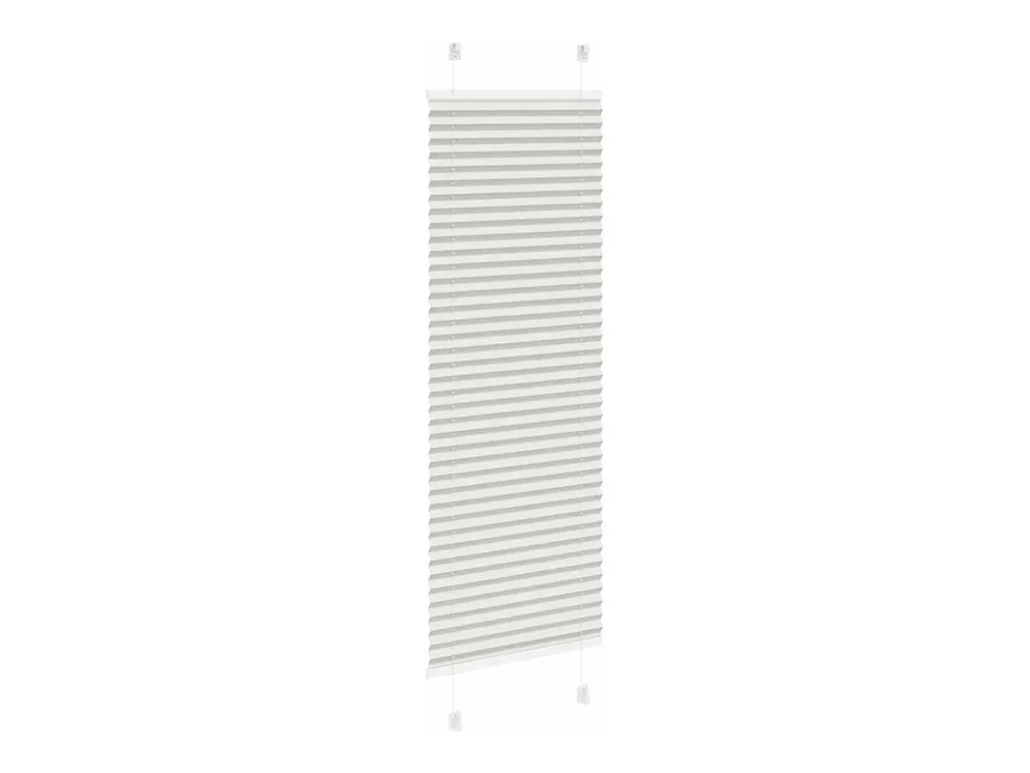 Estor plisado gris claro 40x150 cm ancho tela 39,4 cm