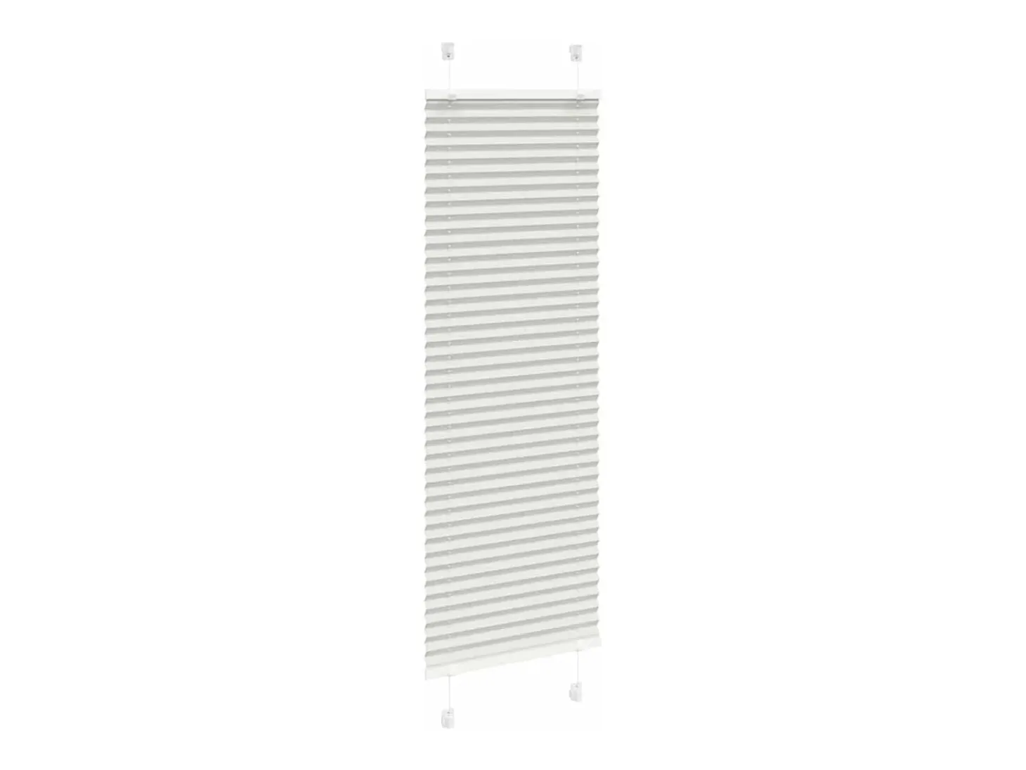 Estor plisado gris claro 40x150 cm ancho tela 39,4 cm