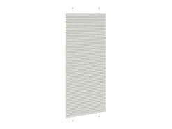 Estor plisado gris claro 100x200cm ancho tela 99,4 cm