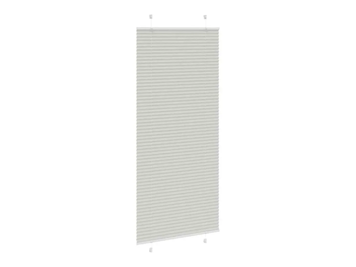 Estor plisado gris claro 100x200cm ancho tela 99,4 cm