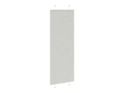 Estor plisado gris claro 80x200 cm ancho tela 79,4 cm