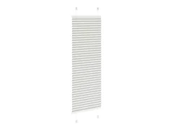 Estor plisado gris claro 40x100 cm ancho tela 39,4 cm