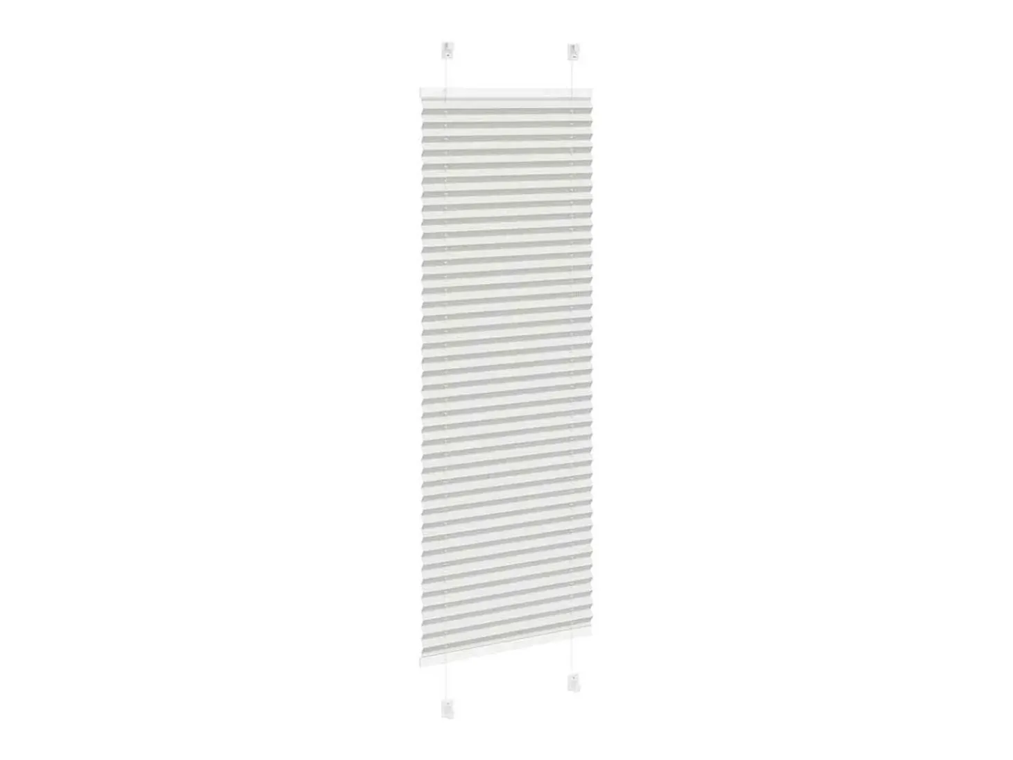 Estor plisado gris claro 40x100 cm ancho tela 39,4 cm