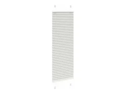 Estor plisado gris claro 40x100 cm ancho tela 39,4 cm