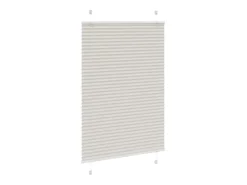 Estor plisado gris claro 100x150 cm ancho tela 99,4 cm