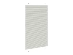 Estor plisado gris claro 120x200cm ancho tela 119,4cm
