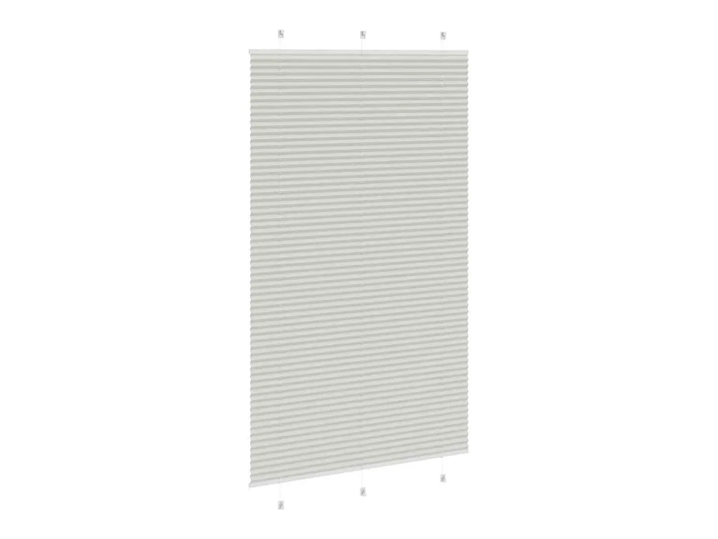 Estor plisado gris claro 120x200cm ancho tela 119,4cm