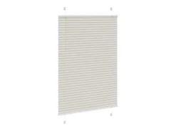 Estor plisado gris claro 90x150 cm ancho tela 89,4 cm