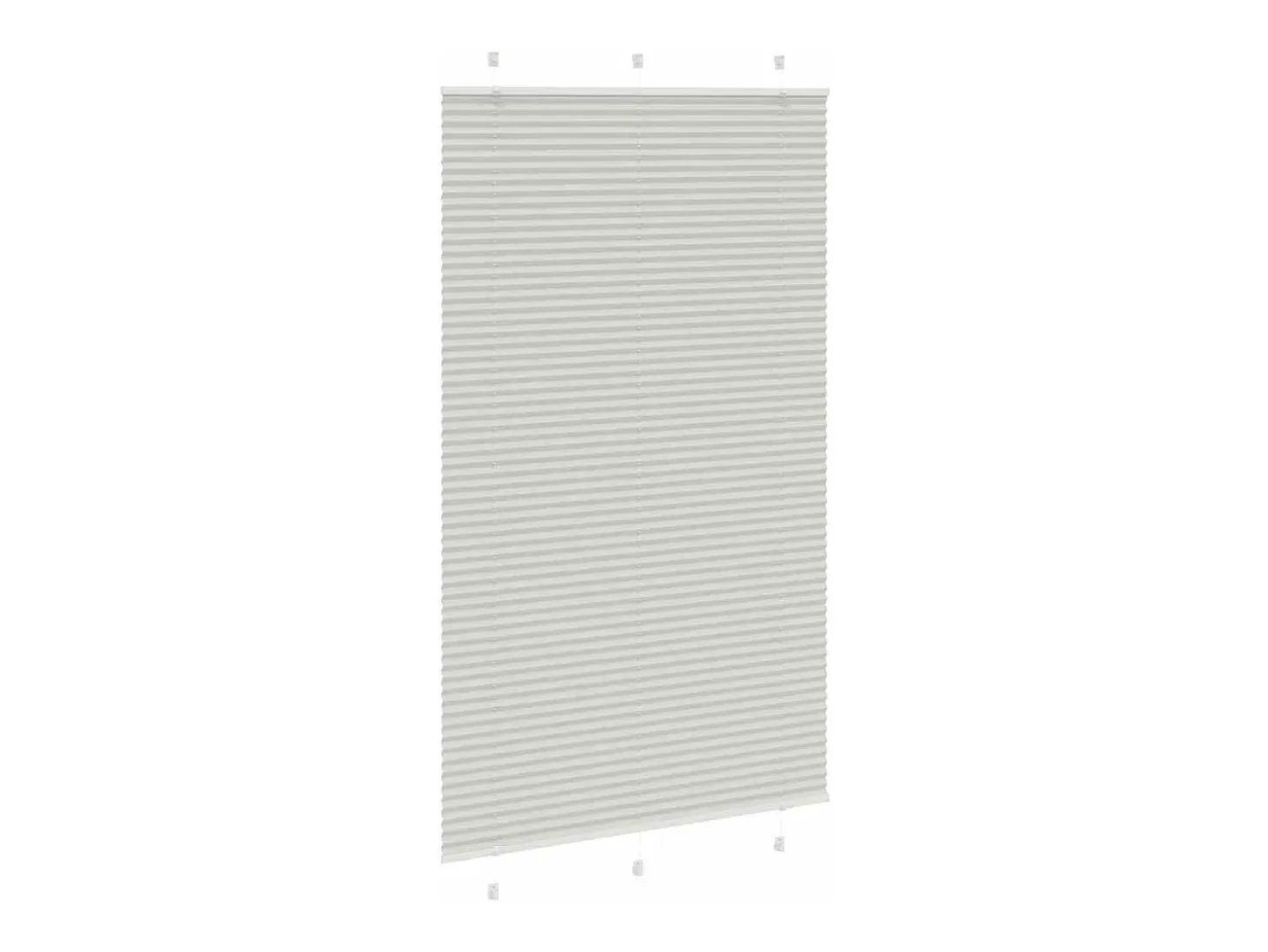 Estor plisado gris claro 115x200cm ancho tela 114,4cm