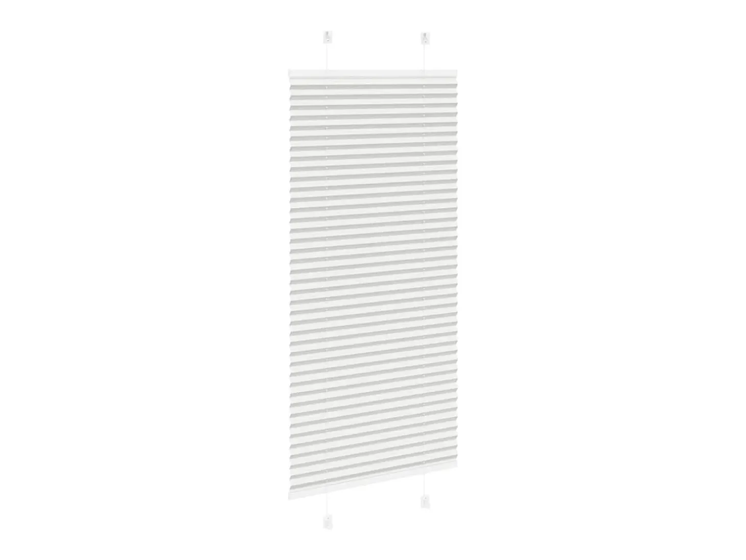 Estor plisado gris claro 60x150 cm ancho tela 59,4 cm