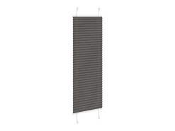 Estor plisado negro 45x150 cm ancho tela 44,4 cm poliéster