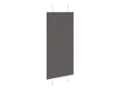 Estor plisado negro 65x150 cm ancho tela 64,4 cm poliéster