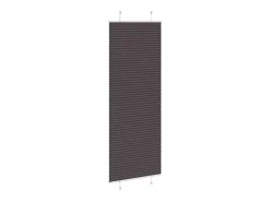 Estor plisado negro 80x200 cm ancho tela 79,4 cm poliéster