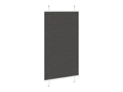 Estor plisado negro 70x100 cm ancho tela 69,4 cm poliéster