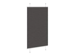 Estor plisado negro 70x100 cm ancho tela 69,4 cm poliéster