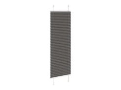 Estor plisado negro 45x100 cm ancho tela 44,4 cm poliéster