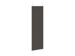 Estor plisado negro 55x200 cm ancho tela 54,4 cm poliéster