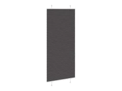 Estor plisado negro 90x200 cm ancho tela 89,4 cm poliéster
