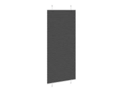Estor plisado negro 85x200 cm ancho tela 84,4 cm poliéster