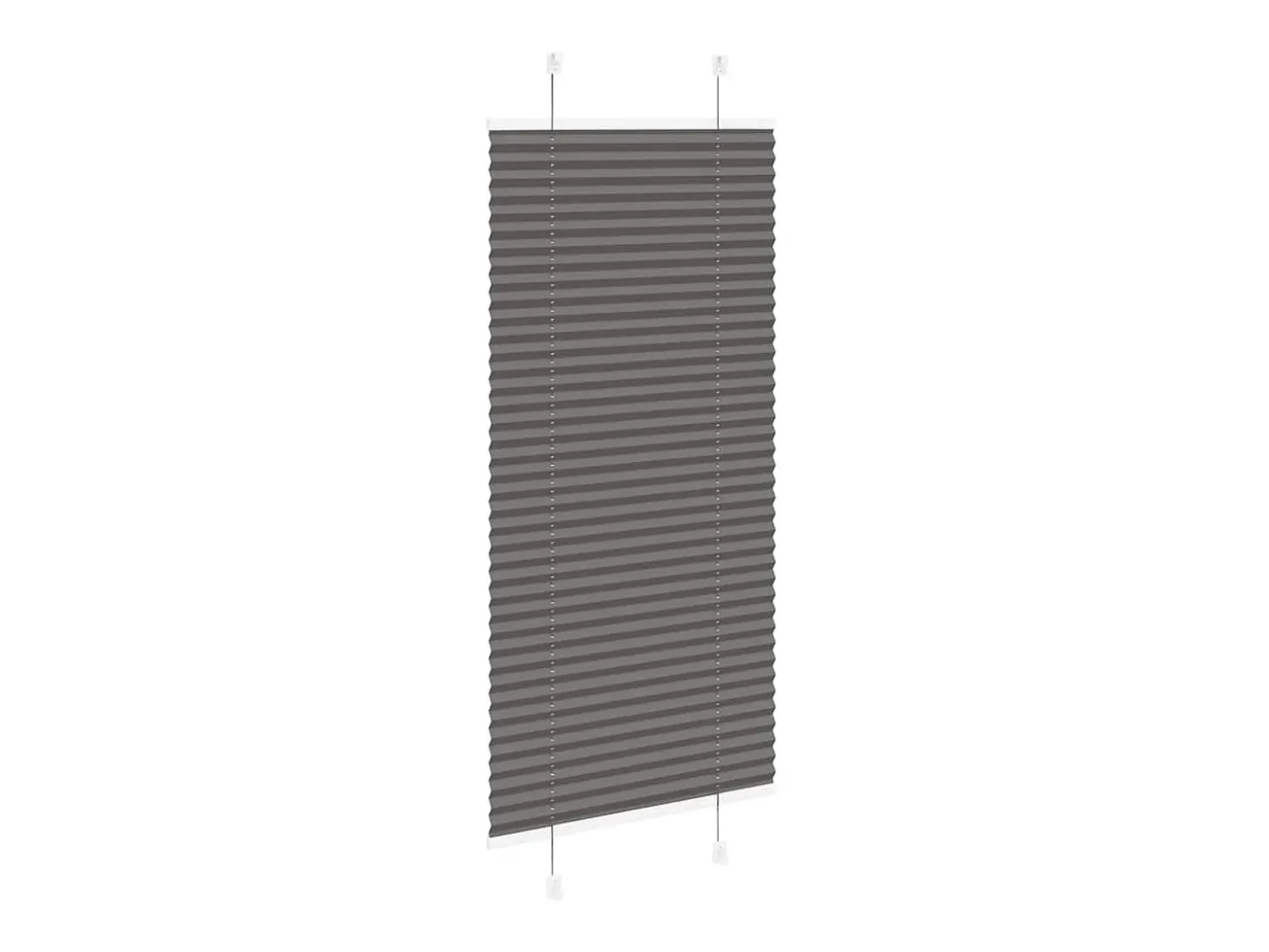 Estor plisado negro 60x100 cm ancho tela 59,4 cm poliéster