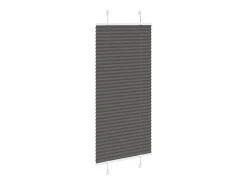 Estor plisado negro 65x100 cm ancho tela 64,4 cm poliéster