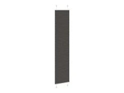 Estor plisado negro 45x200 cm ancho tela 44,4 cm poliéster