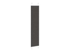 Estor plisado negro 50x200 cm ancho tela 49,4 cm poliéster