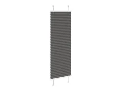 Estor plisado negro 40x100 cm ancho tela 39,4 cm poliéster