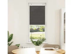 Estor plisado negro 40x100 cm ancho tela 39,4 cm poliéster