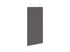 Estor plisado negro 55x150 cm ancho tela 54,4 cm poliéster