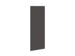 Estor plisado negro 70x200 cm ancho tela 69,4 cm poliéster