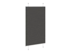 Estor plisado negro 80x100 cm ancho tela 79,4 cm poliéster