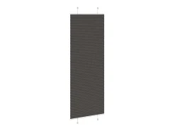 Estor plisado negro 75x200 cm ancho tela 74,4 cm poliéster