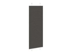 Estor plisado negro 75x200 cm ancho tela 74,4 cm poliéster