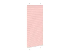 Estor plisado rosa 85x200 cm ancho tela 84,4 cm poliéster