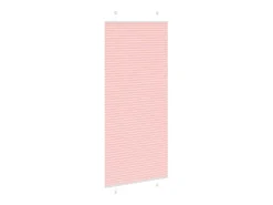 Estor plisado rosa 85x200 cm ancho tela 84,4 cm poliéster