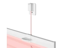 Estor plisado rosa 65x200 cm ancho tela 64,4 cm poliéster