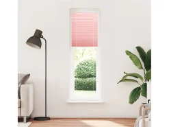 Estor plisado rosa 65x200 cm ancho tela 64,4 cm poliéster
